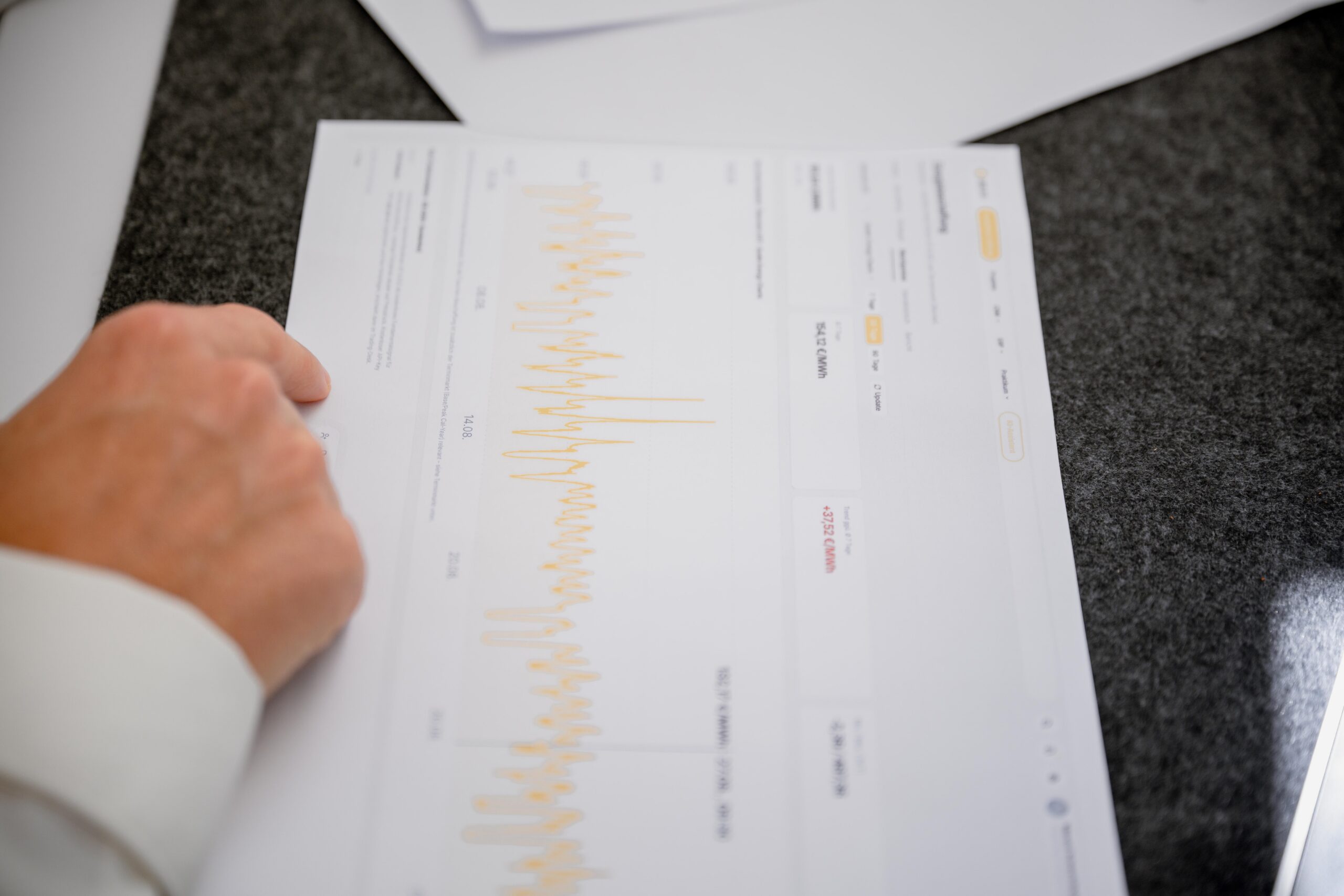 Auswertung eines Lastgangs auf Papier